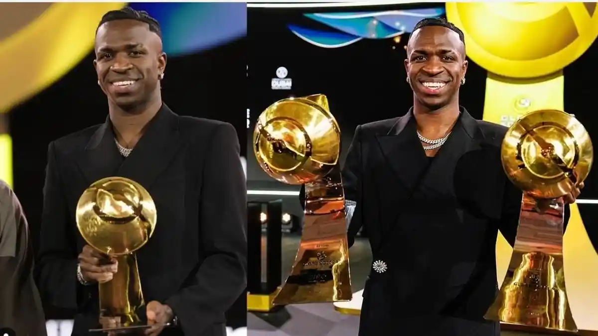 Vinicius Junior Raih 2 Penghargaan Sekaligus dari Globe Soccer: Penyerang dan Pemain Terbaik 2024!