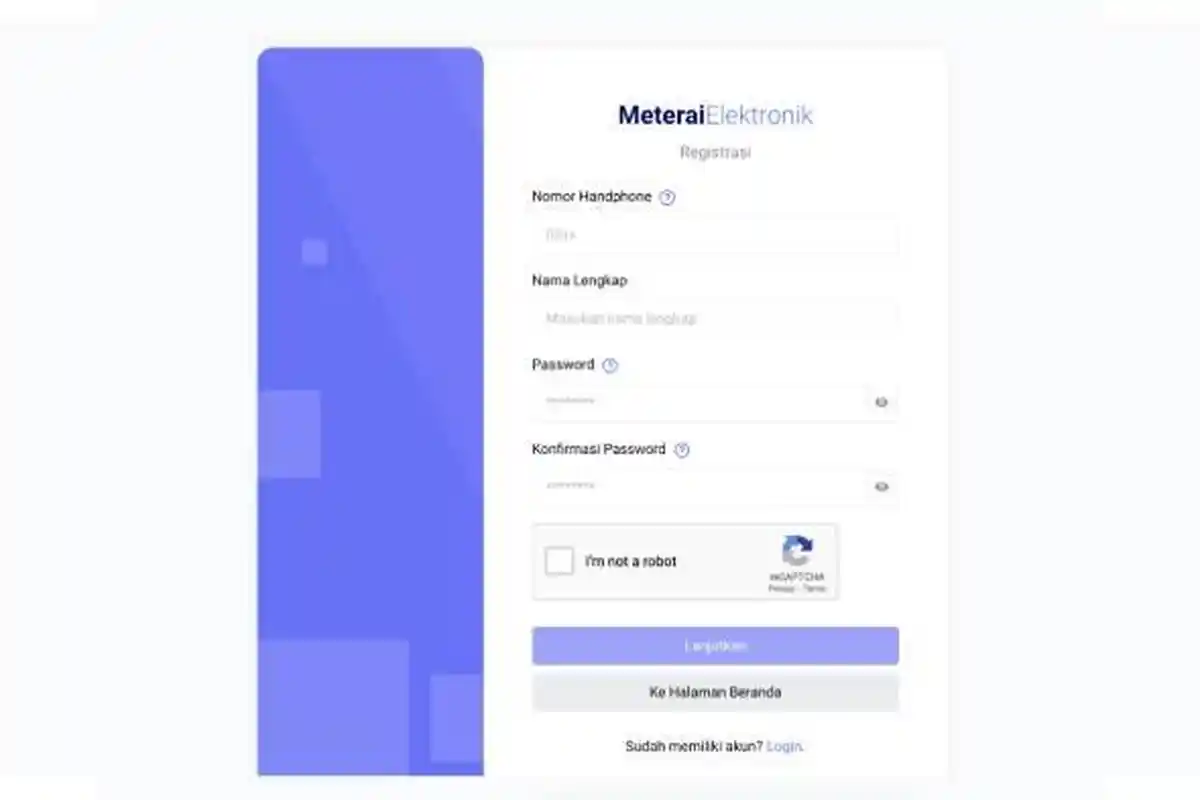 Link e-meterai Peruri Sudah Bisa Diakses! Cek di meterai-elektronik.com, Segera Daftar CPNS 2024