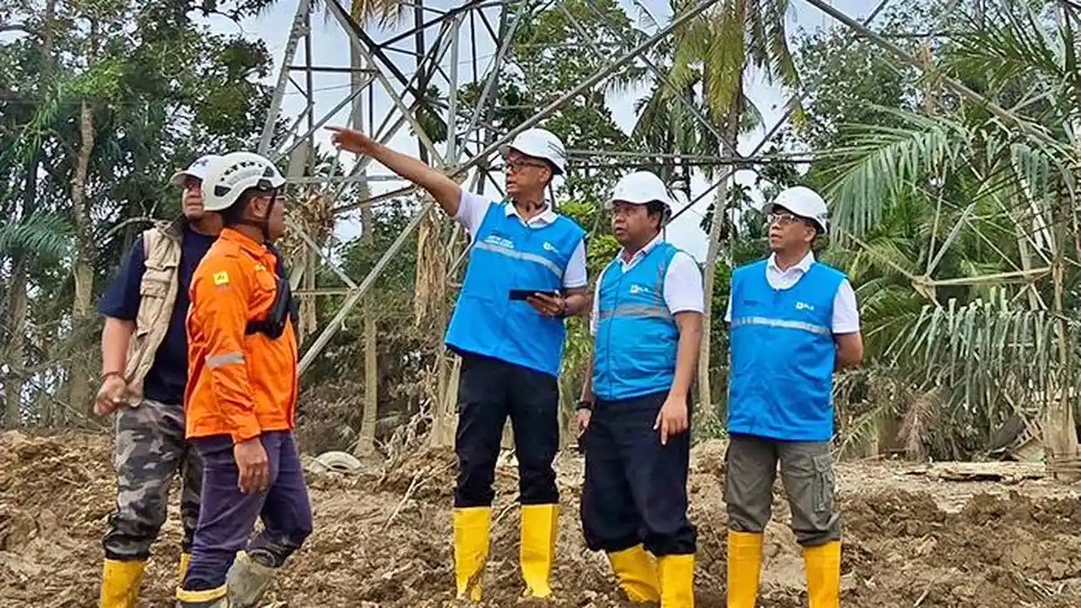 PLN Percepat Perbaikan Jalur Listrik Langsa-Pangkalan Brandan, Kebut Siang Malam 