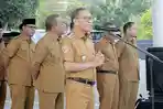 Arahan Bupati Halmahera Tengah Ikram Sangadji saat Pimpin Apel Akbar Jelang Libur Lebaran