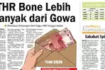 THR Bone Lebih Banyak dari Gowa