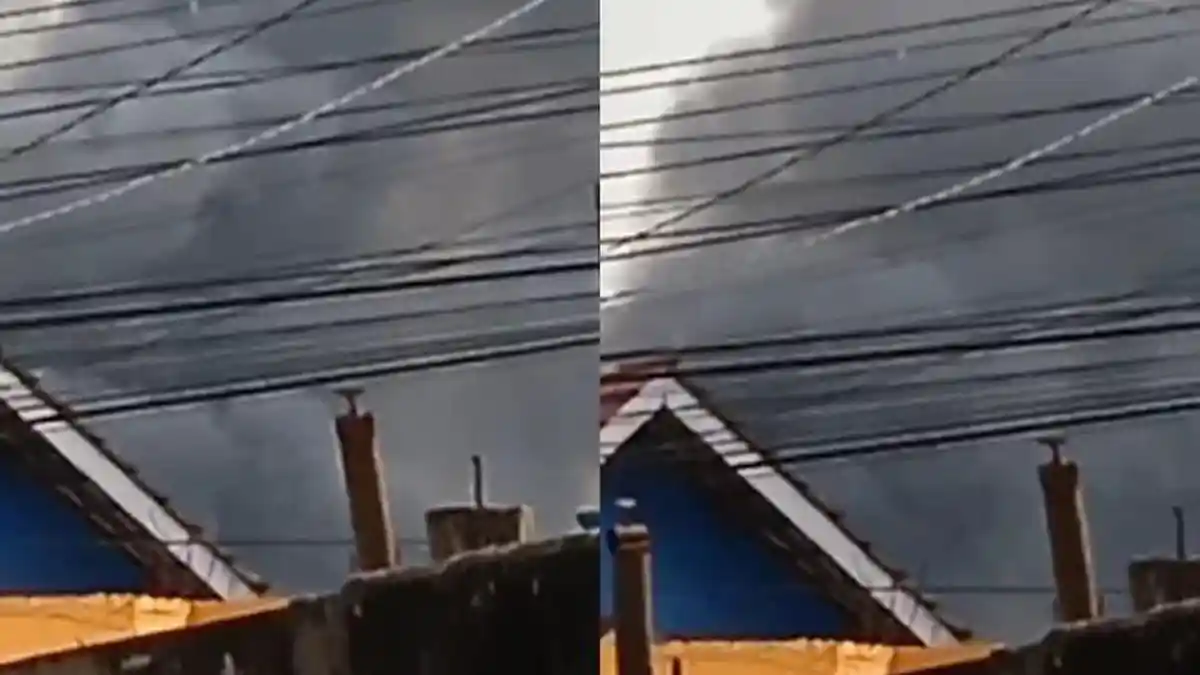 BREAKING NEWS: Kebakaran Besar Terjadi di Kertapati Palembang, Asap Hitam Membumbung Tinggi