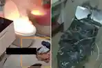 DETIK-DETIK Toilet Pintar Terbakar saat Digunakan, Pengguna Nyaris Celaka
