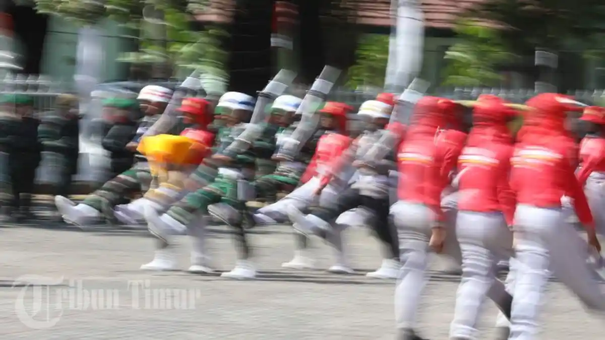 Resmi Dilantik, Paskibra Sulsel Gelar Latihan Terakhir - gladibersih-paskib-sulsel8.jpg