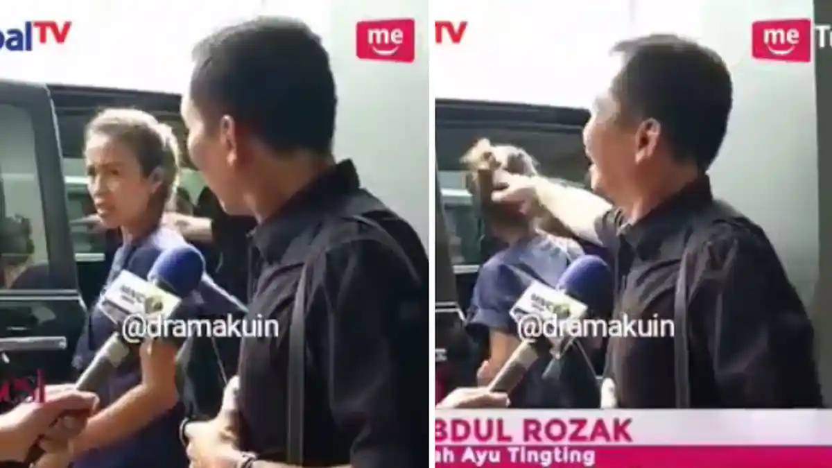 Gerakan Tangan Abdul Rozak yang Toyor Kepala Asisten Ayu Ting Ting ini, Tuai Kecaman Netizen
