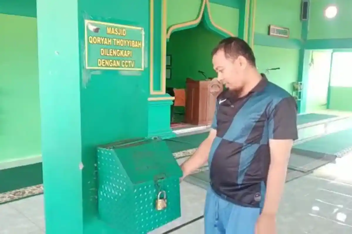 Uang Kotak Amal Masjid di Bengkulu Digasak Maling, Sadar Ada CCTV Pelaku Langsung Padamkan Listrik