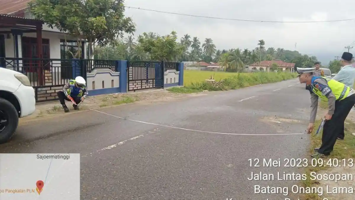 Pengendara Motor di Paluta Tewas Diseruduk Minibus