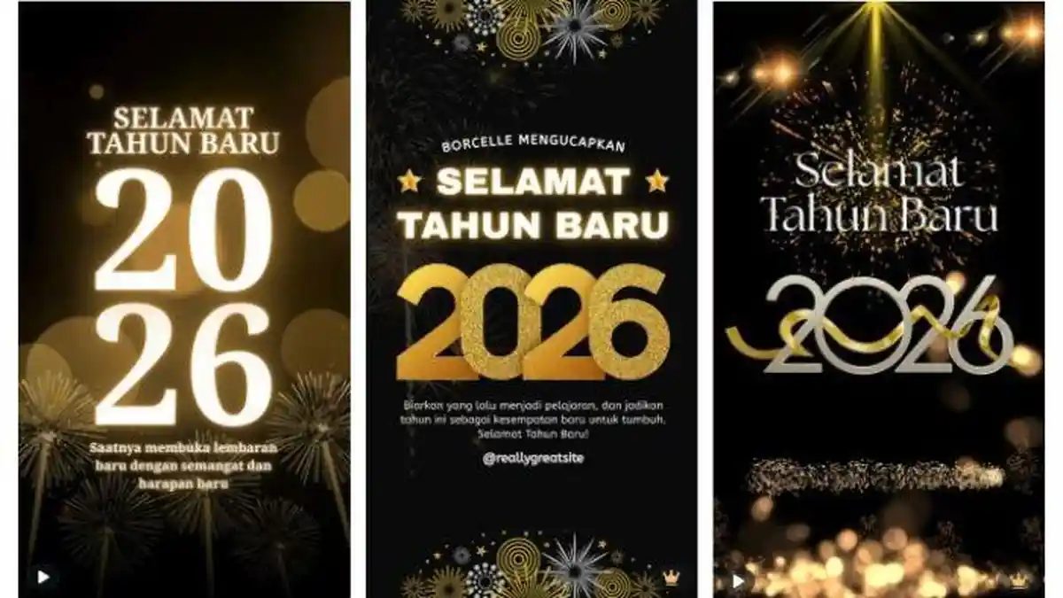 60 Poster Tahun Baru 2026 Gratis dan Menarik, Download untuk Kartu ...
