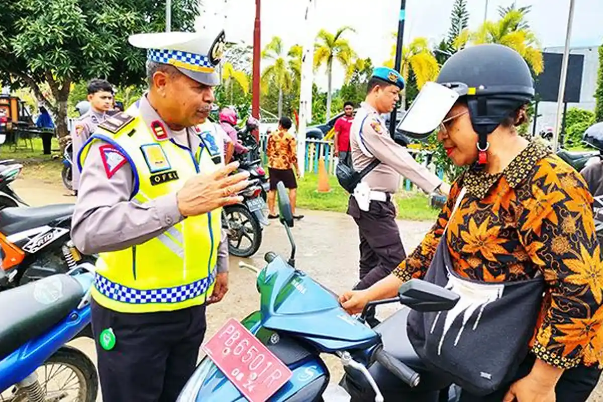 Hari Keempat Operasi Zebra Mansinam di Raja Ampat 82 Kendaraan Roda Dua Terjaring