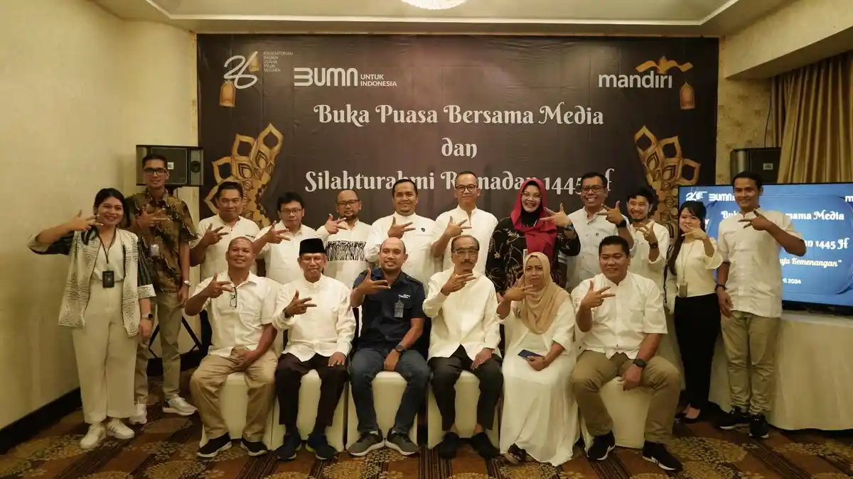 Silahturahmi Ramadan 1445 H, Bank Mandiri Region I/Sumatera 1 Gelar Buka Puasa Bersama Media Lokal