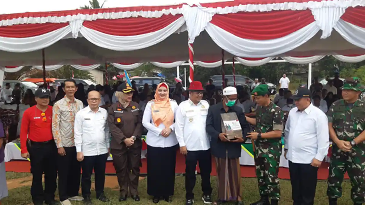 Program TMMD Ke-114 Kodim 0413 Bangka Desa Rias Hingga Gadung Rampung 100 Persen
