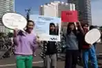 Aksi Kawal Kasus Korupsi E KTP di CFD