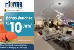 Kabar Baik! Informa Padjajaran 21 Bogor Hadirkan Promo Bonus Voucher Cashback hingga Rp10 Juta