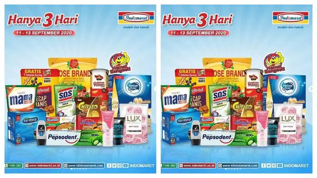 Katalog Promo Indomaret Mulai 11-13 September 2020, Banyak Diskon di Akhir Pekan