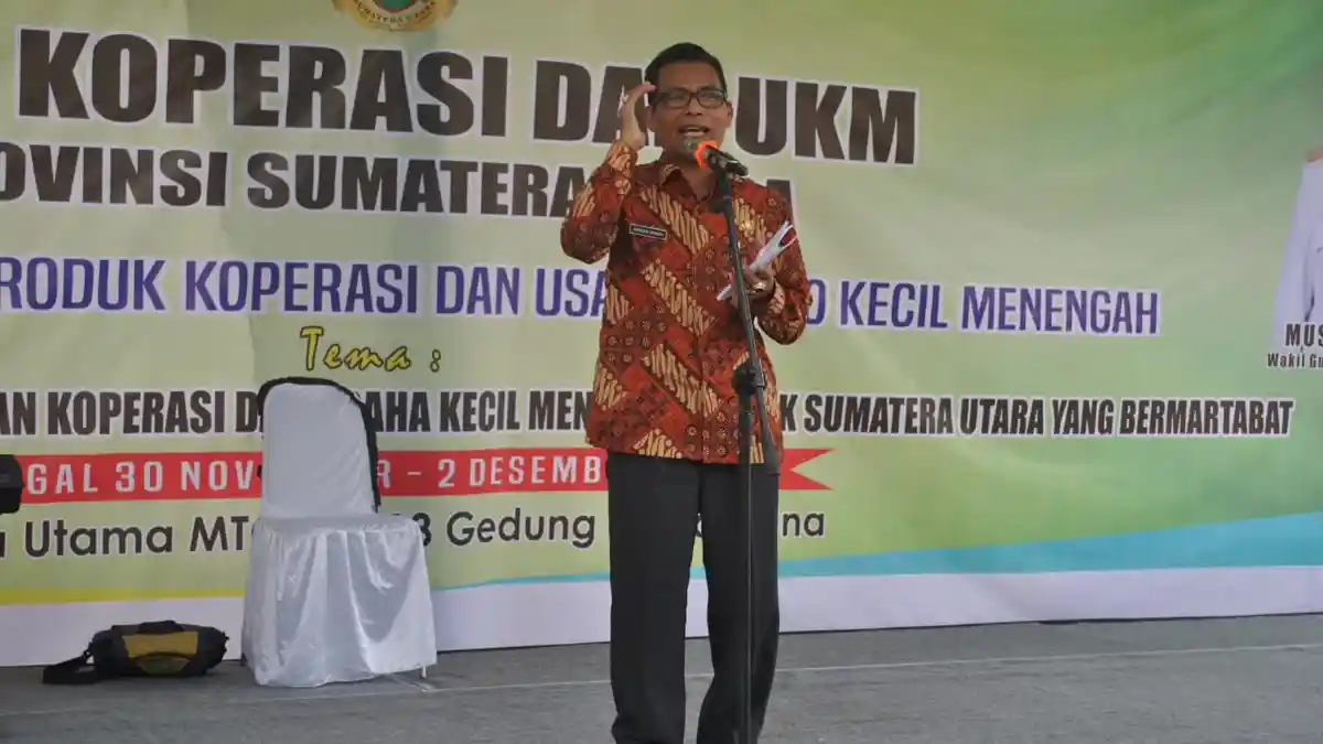 Dinas Koperasi dan UKM Sumut Gelar Promosi dan Pasar Produk, Begini Harapan Kadis Amran Uteh