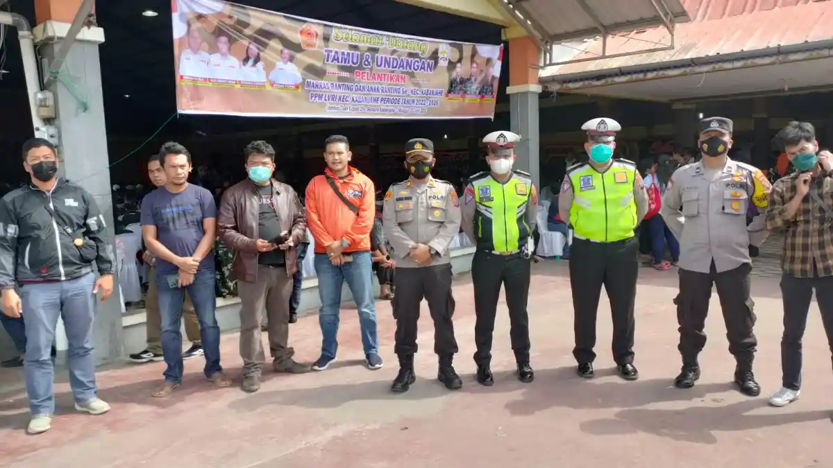 Polres Tanah Karo Laksanakan Pengamanan Pelantikan Markas Ranting PPM LVRI Kabanjahe