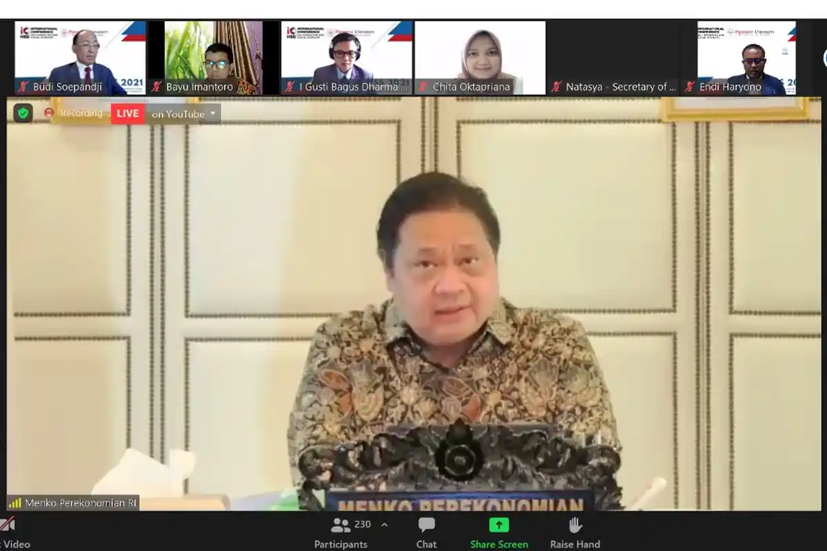 Menko Airlangga Ungkap Strategi Pemerintah Tangani Pandemi Covid-19