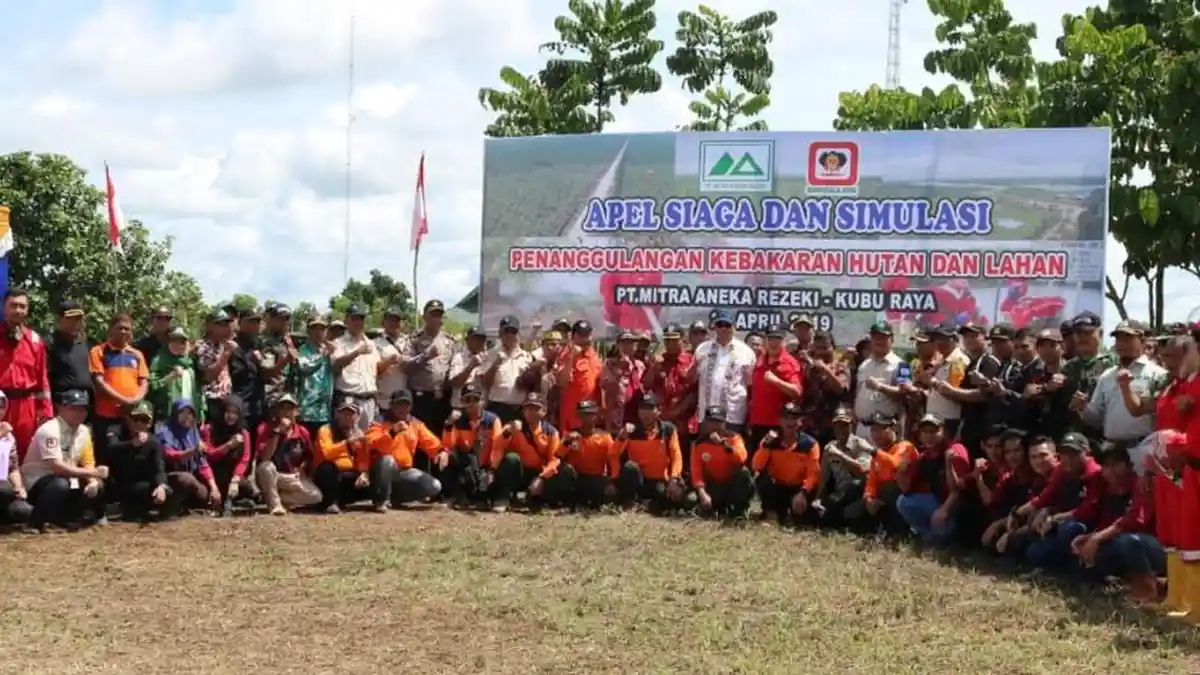 Artha Graha Peduli (AGP) Antisipasi Karhutla, Gelar Apel Siaga dan Simulasi Karhutla