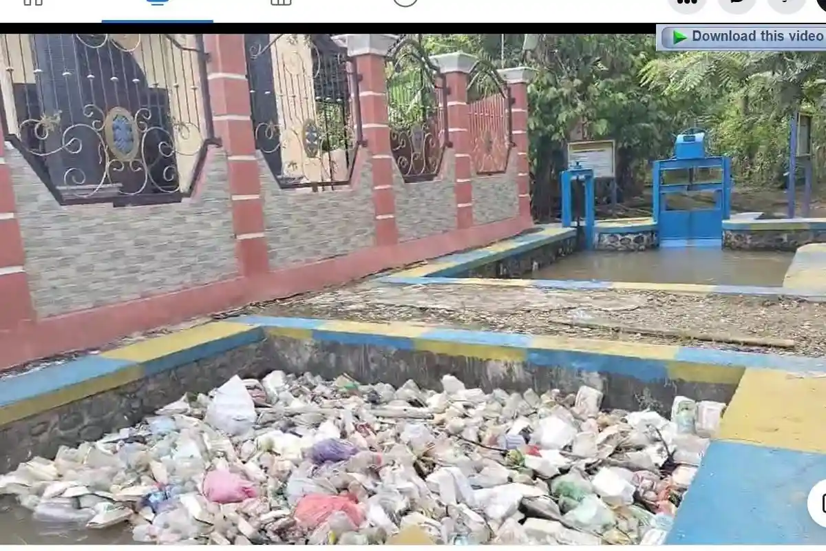 Tidak Ada TPA, Warga Terpaksa Buang Sampah ke Saluran Irigasi, Wonomulyo Polman Banjir Sampah