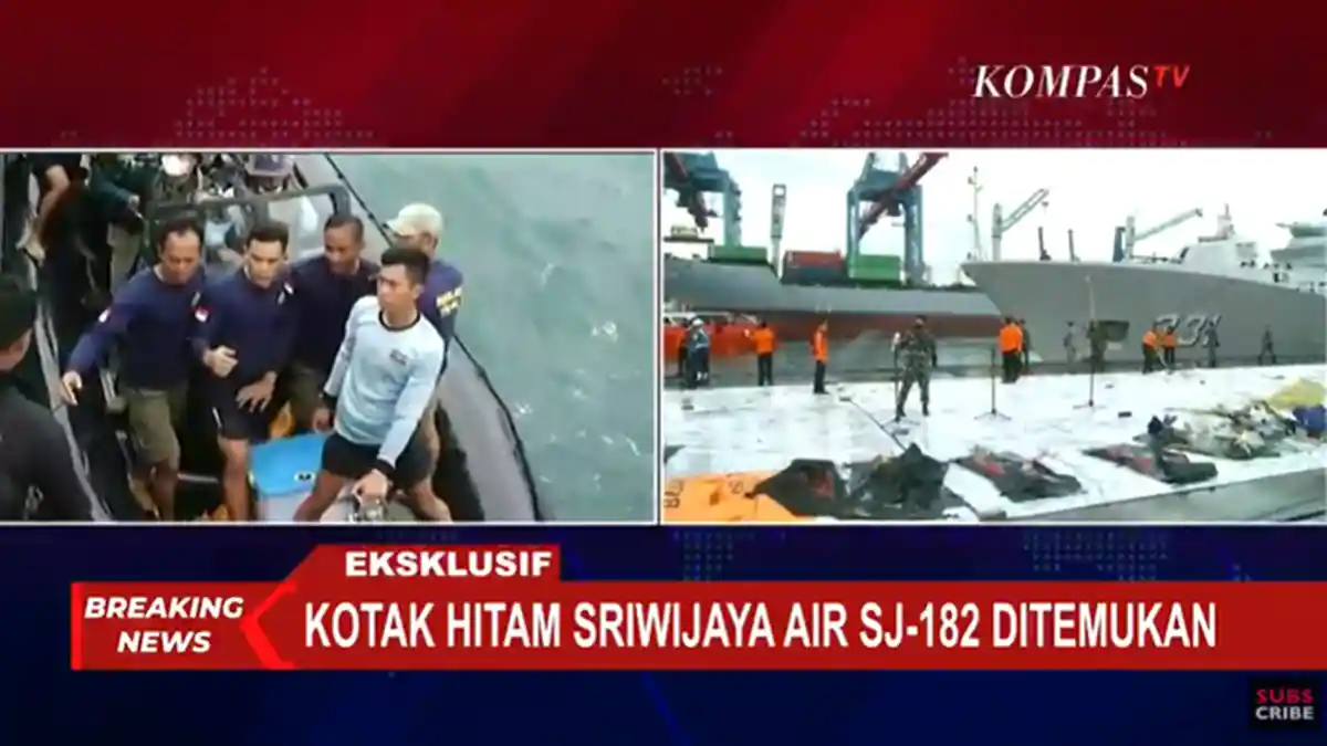 LIVE STREAMING Black Box (Kotak Hitam) Sriwijaya Air SJ 182 Sudah Ditemukan Sore Ini