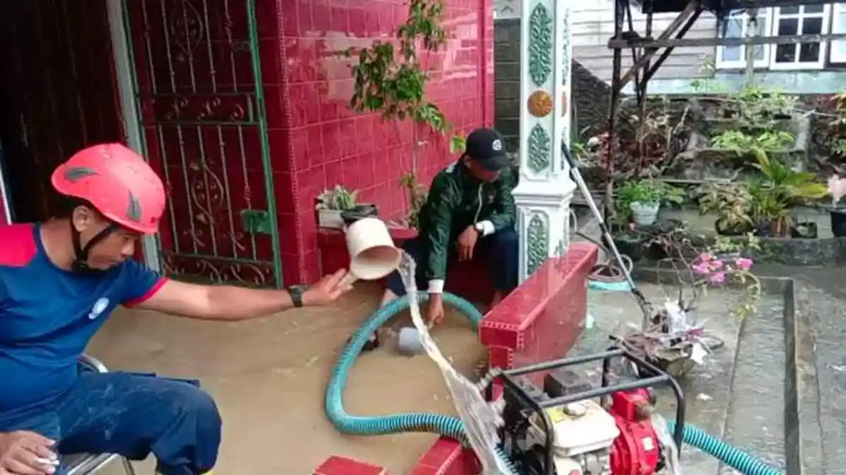 Banjir di Lingga, BPBD Sebut Air Mulai Naik Dini Hari Akibat Hujan Deras