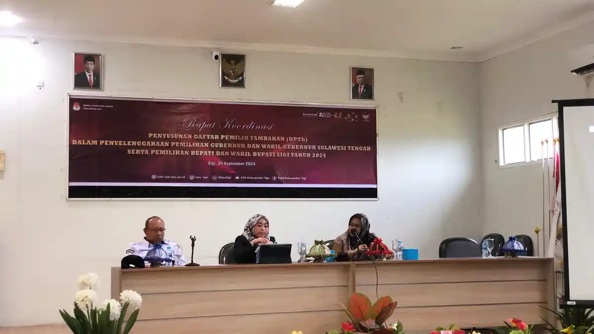 KPU Sigi Gelar Rapat Koordinasi untuk Optimalisasi DPTB dalam Pilkada 2024