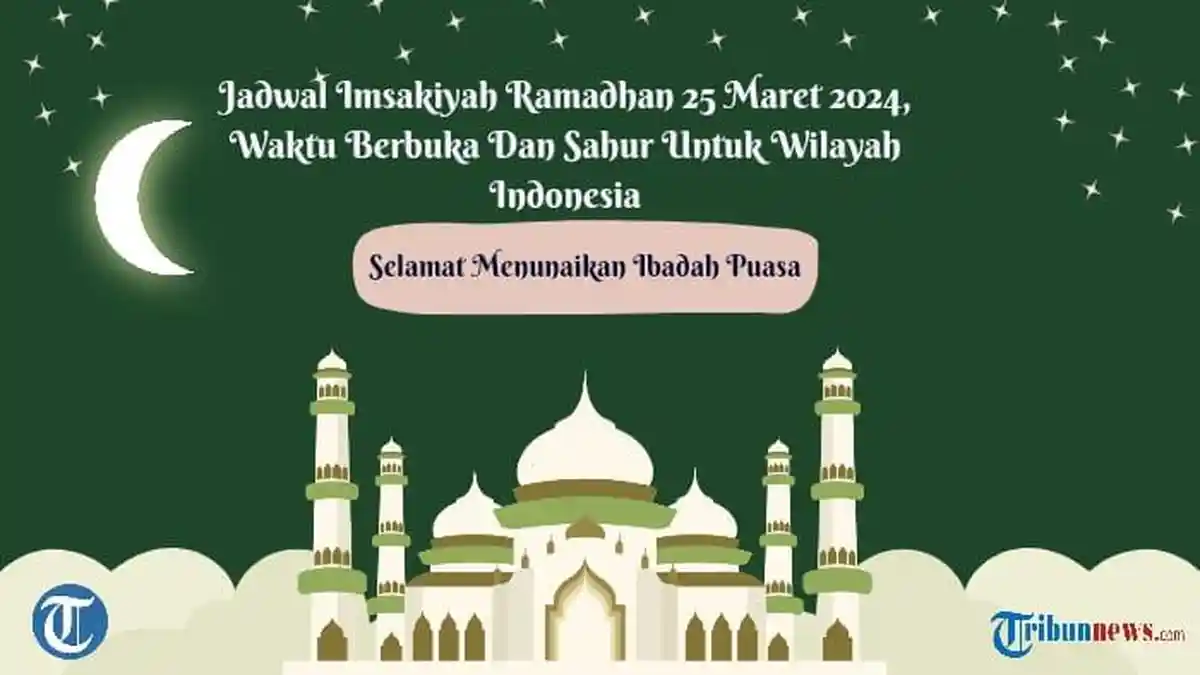 Jadwal Imsakiyah dan Waktu Buka Puasa, Sahur Surabaya, Gresik, Sidoarjo, Lamongan 25 Maret 2024