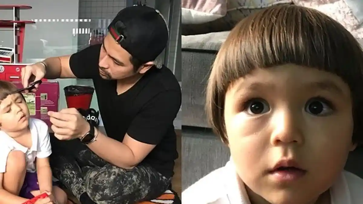 Momen Manis Erick Bana Iskandar Potong Rambut El Barack Jadi Seperti Batok Kelapa