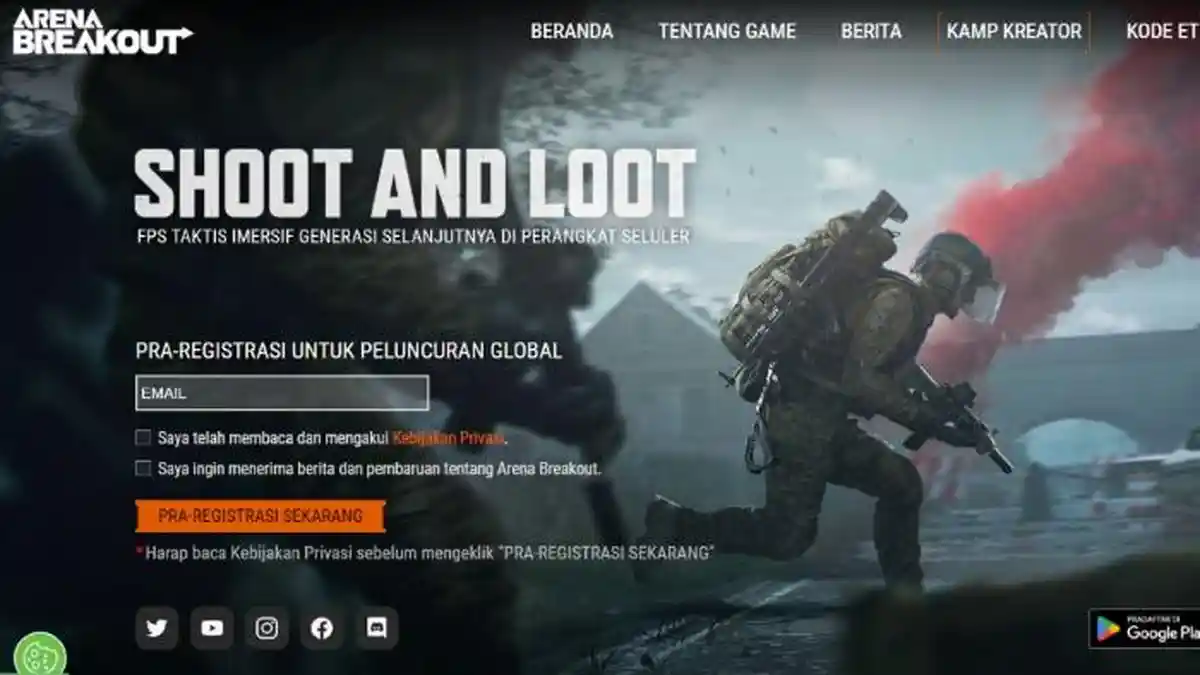 Game Arena Breakout Buka Pra-registrasi, Segera Daftar dan Dapatkan Hadiah Menarik