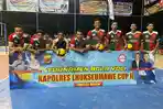 KNPI Pirak Timu Kalahkan Amunisi Muda pada Turnamen Voli Kapolres Lhokseumawe Cup