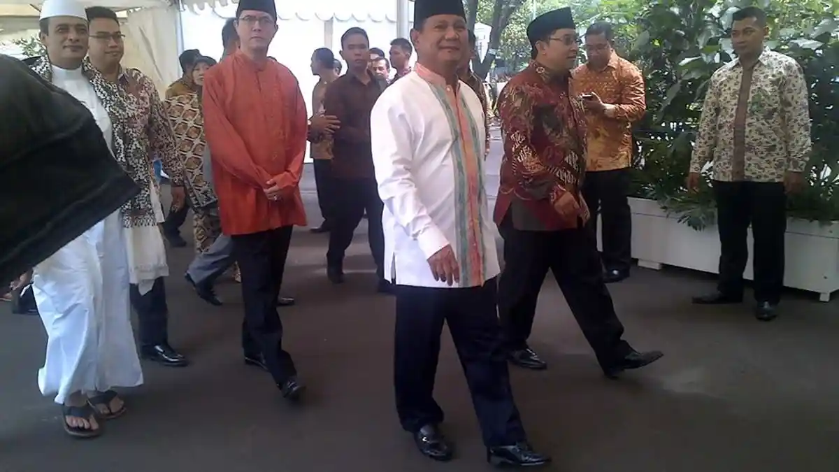Prabowo Subianto Lebaran di Rumah Ical