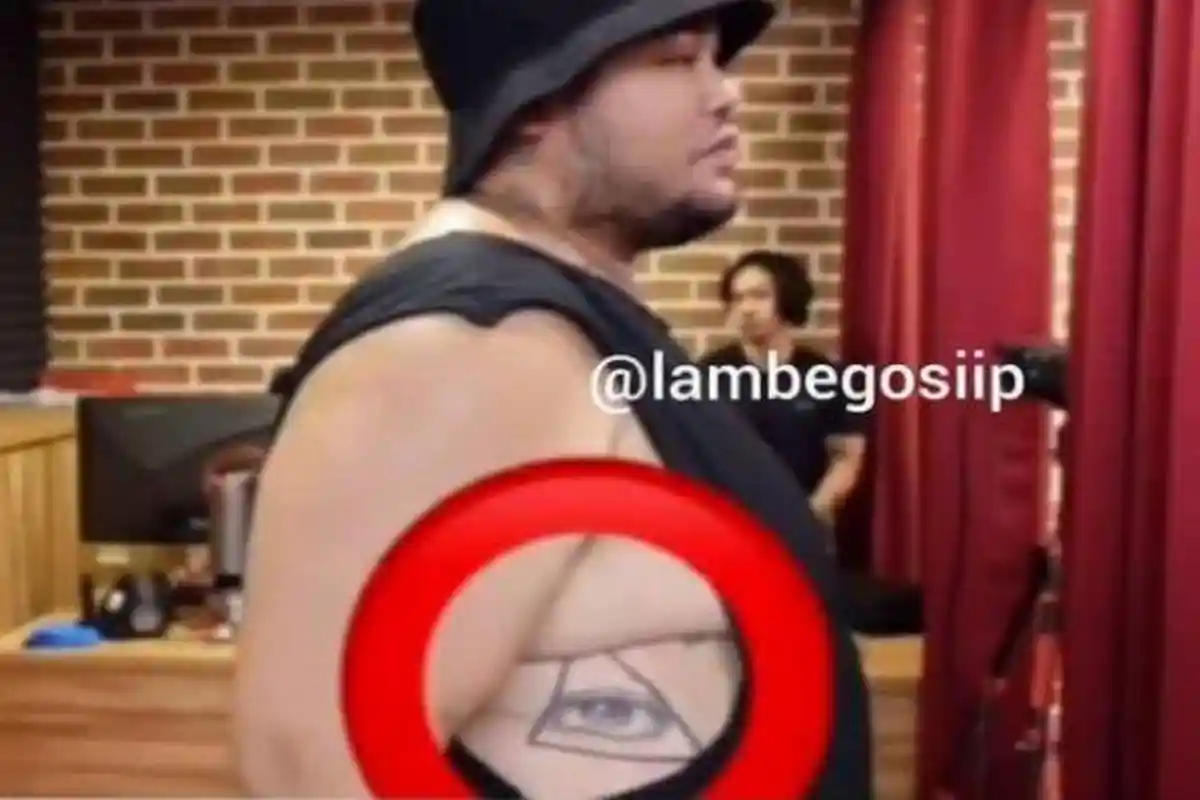 Benarkah Ivan Gunawan Anggota Illuminati Pemuja Setan Gara-gara Miliki Tato Mata Satu? Ini Kata Igun