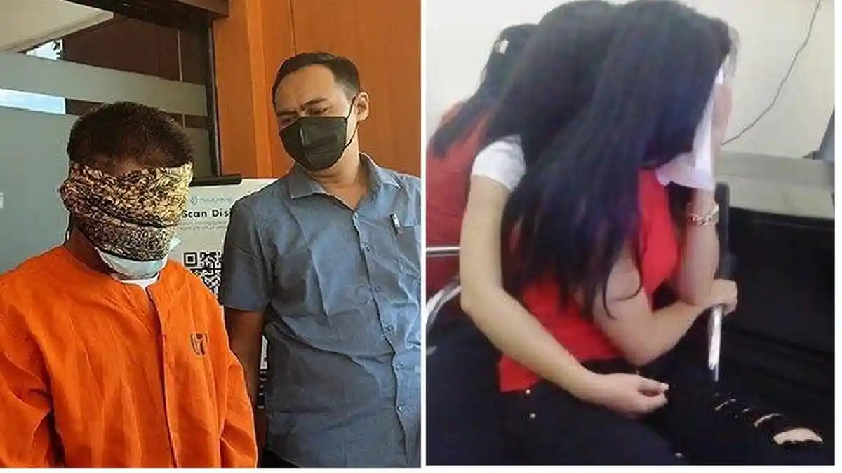 Wajahnya Sengaja Ditutup, Ternyata Ayah Bejat Ini Rudapaksa Anak Kandung, Tak Peduli Lagi Sakit