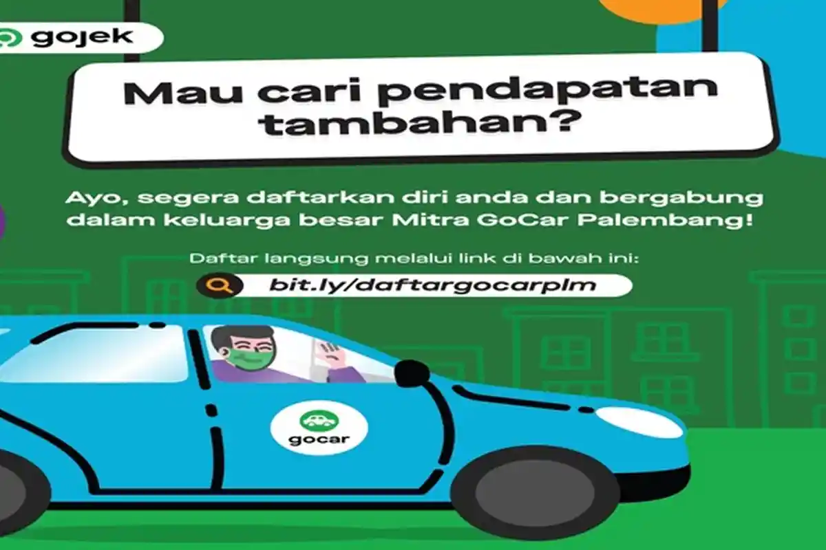 Yuk Gabung Jadi Mitra Gojek Palembang, Tinggal klik link ini: bit.ly/daftargocarplm