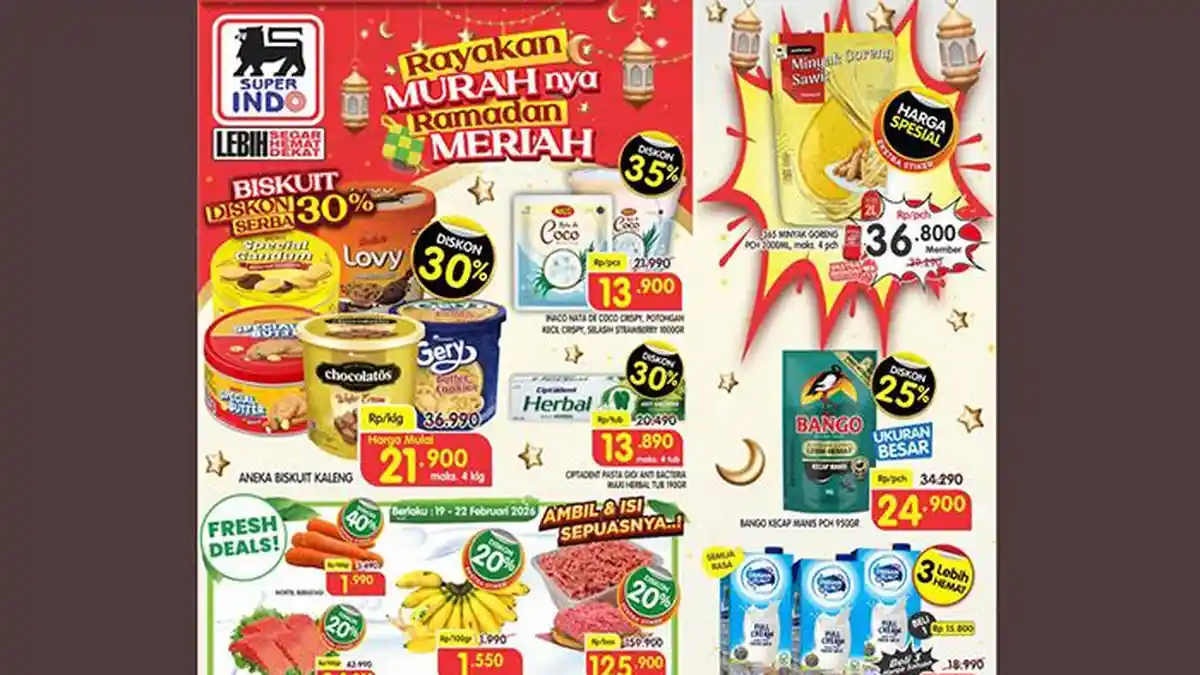 HARI TERAKHIR, Promo Ramadan di Superindo 25 Februari 2026, Ada Stok Ramadan Sehat