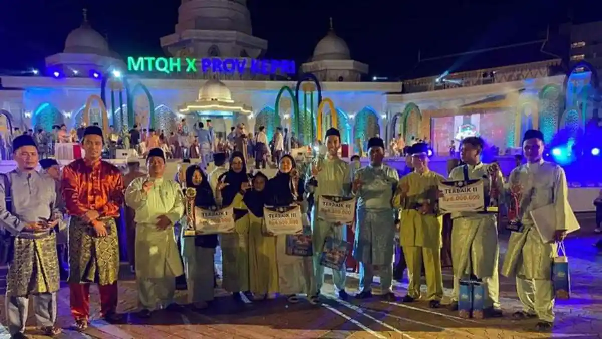 Lingga Raih Peringkat ke 4 MTQH X Kepri di Batam, Berikut Daftar Nama Pemenangnya