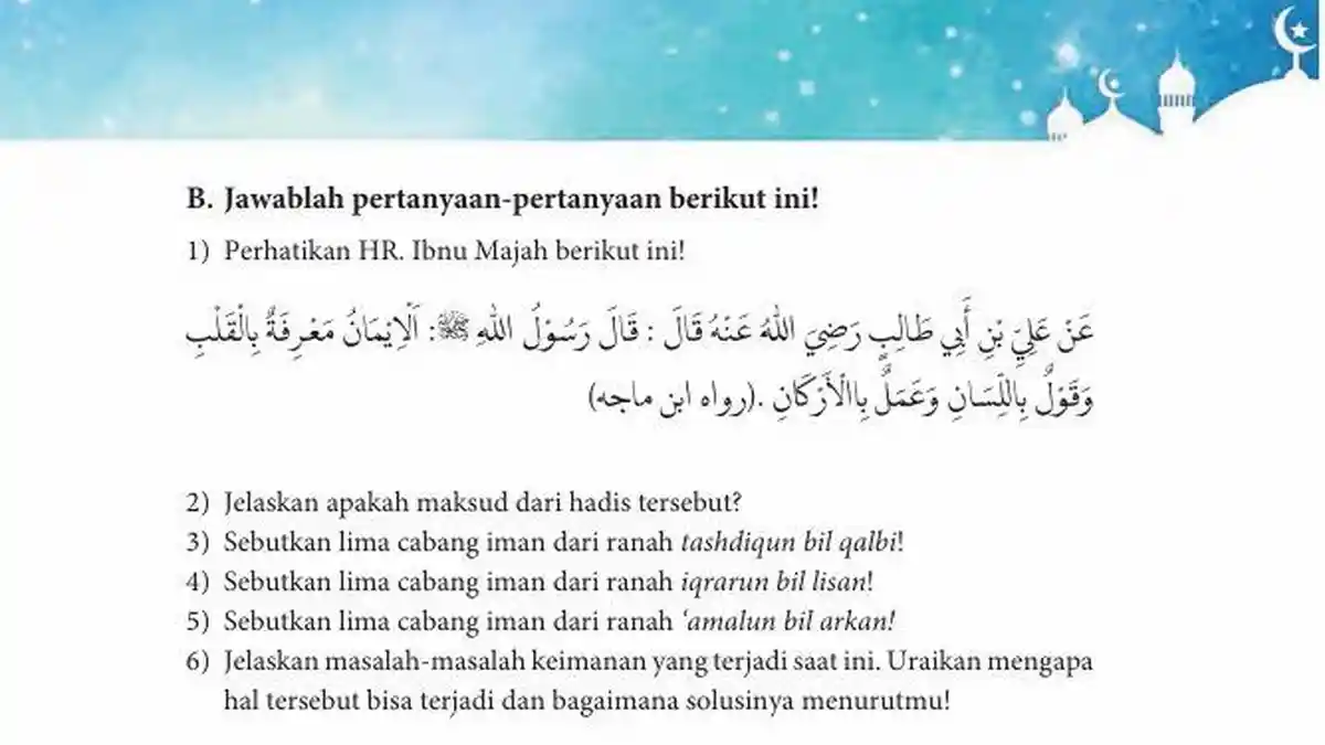 Kunci Jawaban PAI Kelas 10 Halaman 58 Kurikulum Merdeka: Penilaian Pengetahuan, Soal Esai