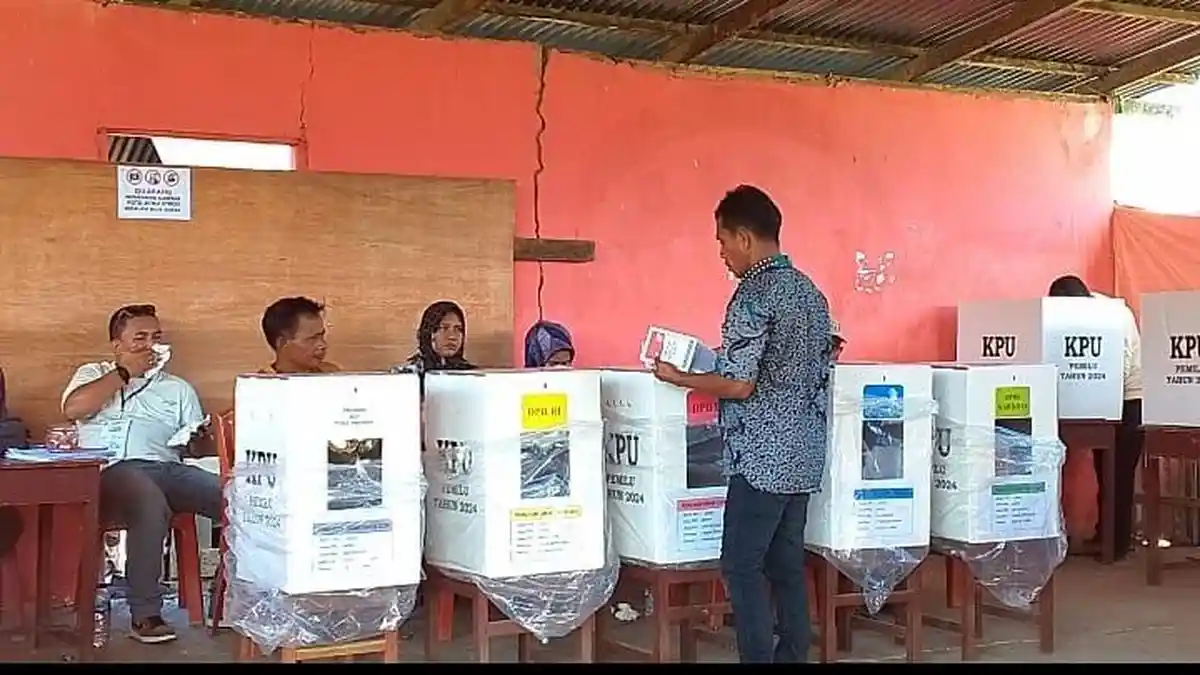 PSU di TPS 01 Desa Lifofa Selesai, Meski Dijaga Ketat Bawaslu Tidore