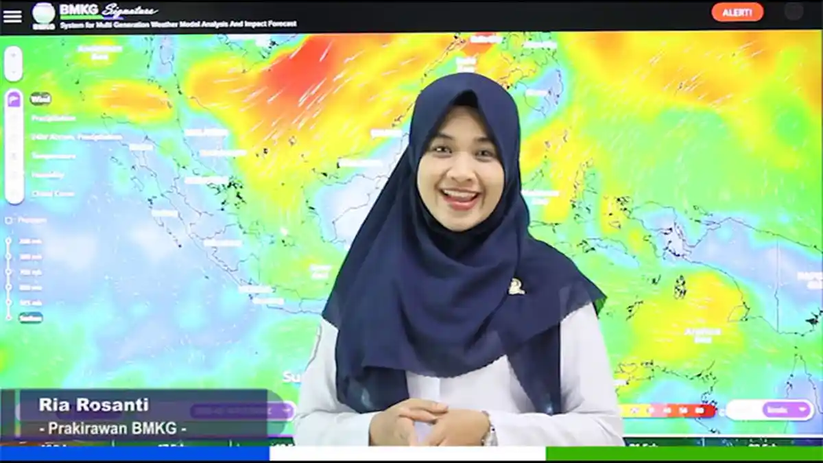 Peringatan Dini dari BMKG, Cuaca Ekstrem, Minggu 5 Juli 2020, Waspada Hujan Lebat di Sertai Petir