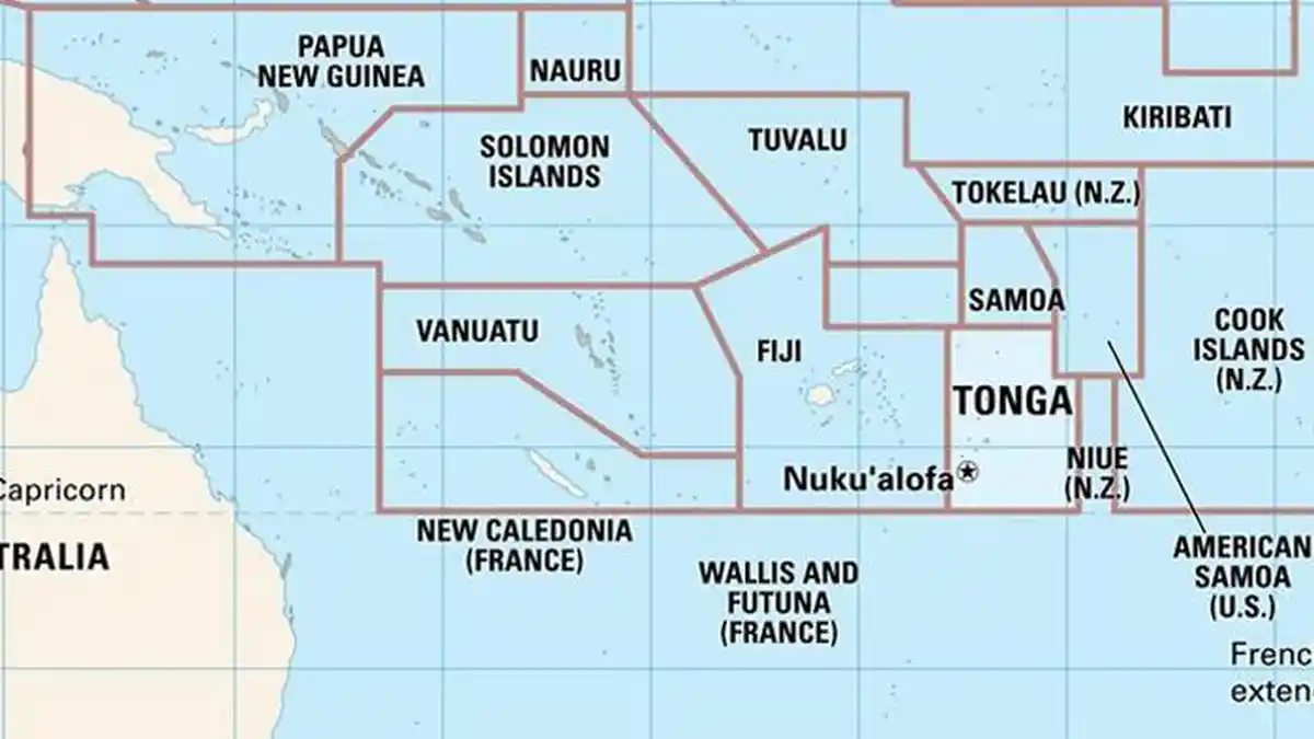 Mengenal Geografis Tonga, Negara yang Dihantam Tsunami Akibat Erupsi Gunung Berapi Bawah Laut