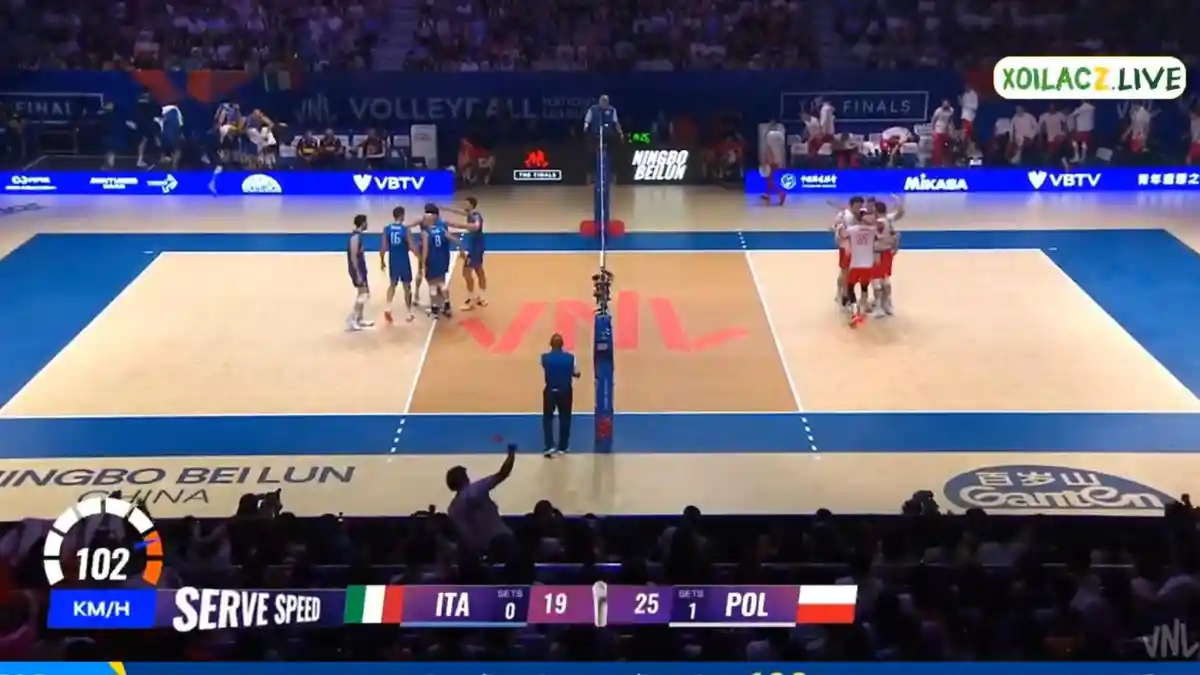 Polandia Unggul 2-0 Atas Italia, Leon cs Selangkah Lagi Juara VNL 2025