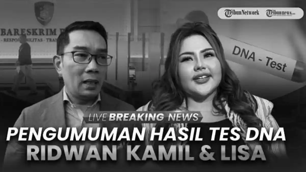 BREAKING NEWS: Hasil Tes DNA Ridwan Kamil dan Anak Lisa Mariana Tidak Cocok