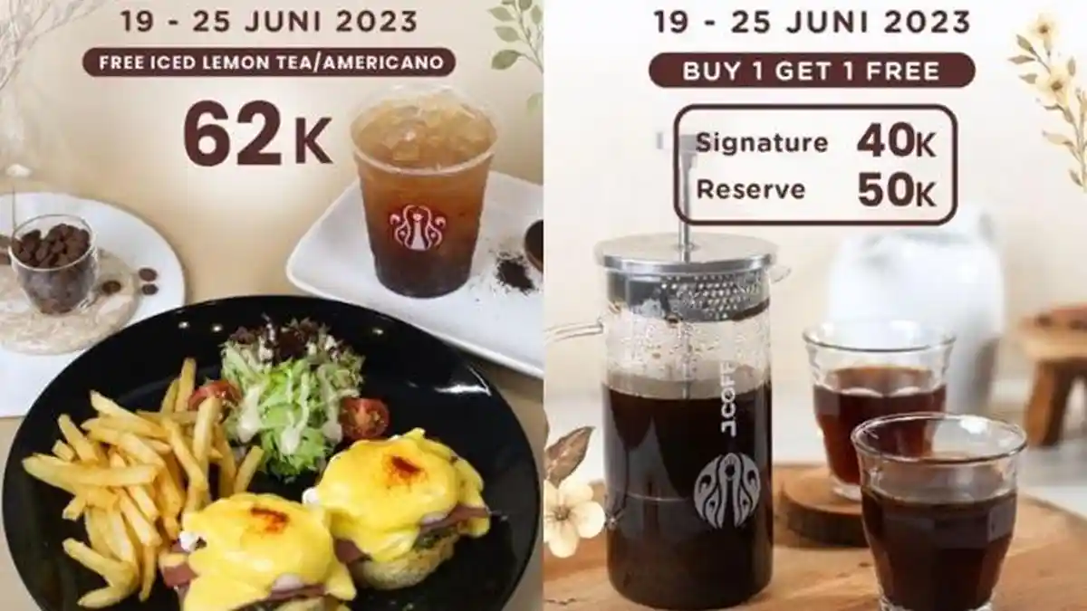 Katalog Promo J.CO Hari ini 21 Juni 2023, Minum Kopi Beli 1 Gratis 1 Mulai Rp 40.000