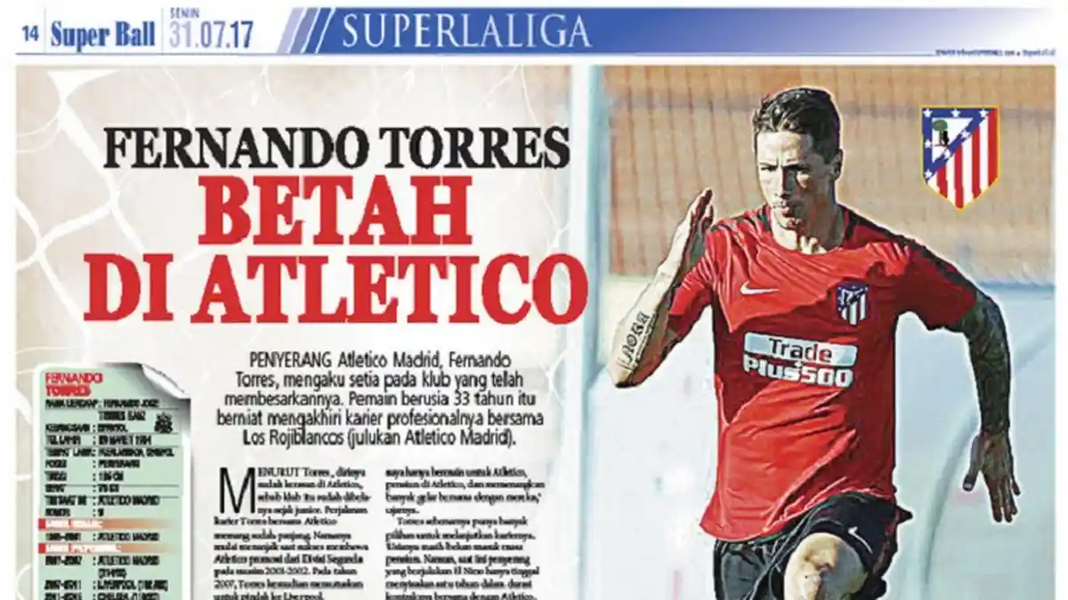 Fernando Torres  Ingin Akhiri Karir di Atletico Madrid