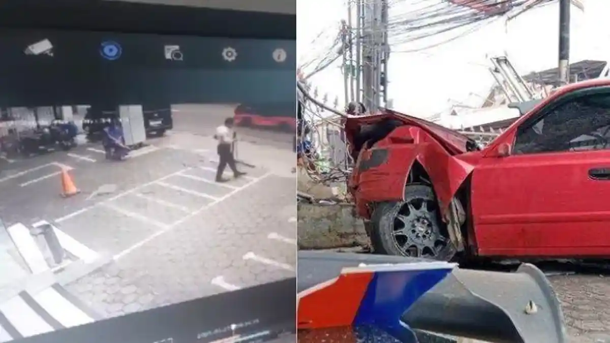 VIRAL Satpam di Jatinangor Selamat dari Maut, Yudha Nyaris Dihantam Mobil Ngebut tanpa Rem