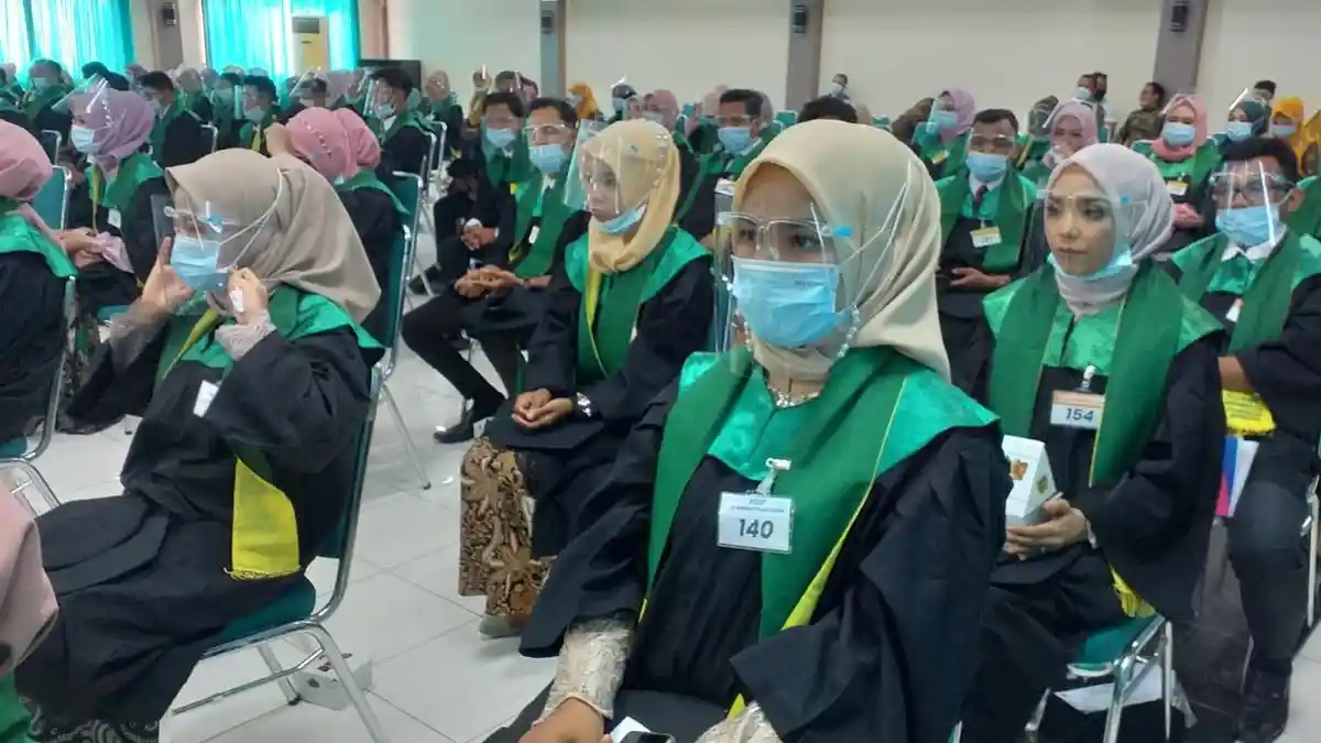 Umuslim Wisuda 229 Lulusan, Berlangsung dengan Protokol Kesehatan