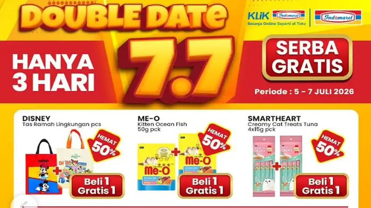 Promo Indomaret Double Date &Serba Gratis 6-7 Juli Ada Luwak White Koffie, Emeron Hair Vitamin - Pos-kupang.com