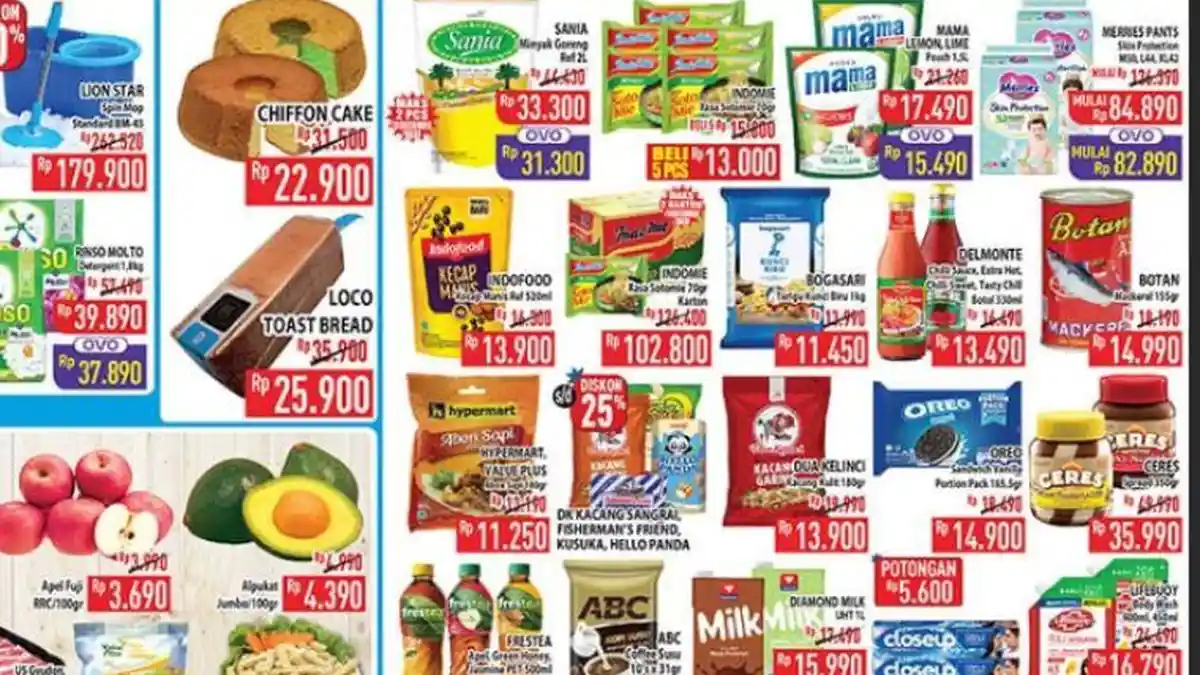 KATALOG Promo Hypermart Hari Ini 3 Januari 2024 Super IRIT: Ceres Rp35.990 Indomie Dus Rp102.800
