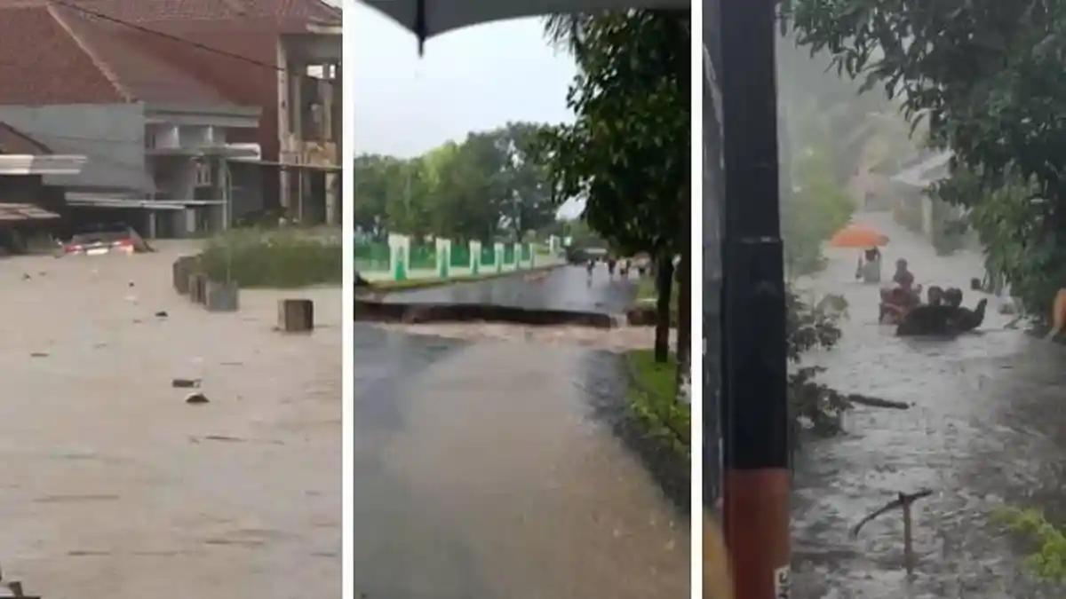 Banjir Mataram Rendam 6 Kecamatan, Kemensos Kirim Bantuan dan Dirikan Dapur Umum