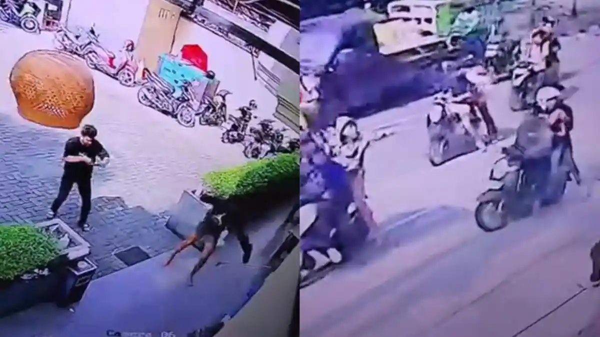 Aksi Brutal Geng Motor di Jalan Tengku Amir Hamzah, Seorang Pengendara Luka Serius